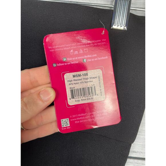 SlimMe by MeMoi High Waisted Thigh Shaper Black Size Large NEW Shapewear - Picture 4 of 10